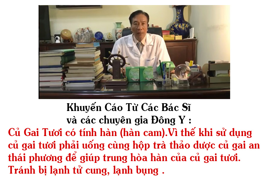 khuyến cáo từ bác sĩ đối với trà củ gai