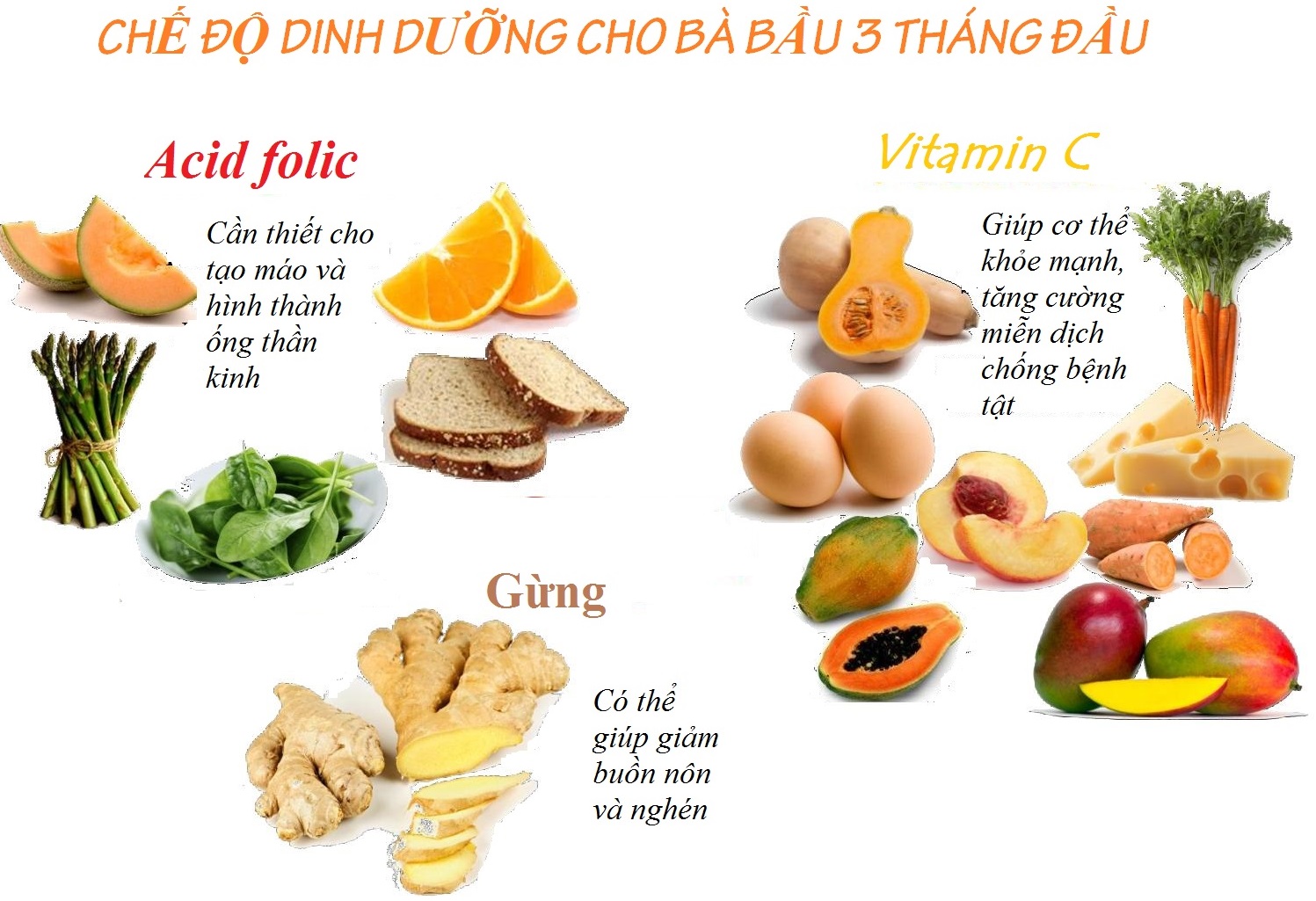mang thai 3 tháng đầu nên ăn hoa quả gì