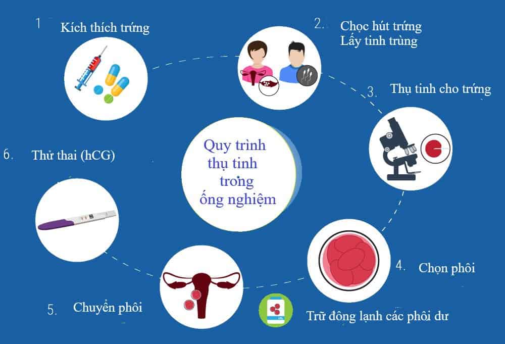 Thụ tinh trong ống nghiệm được thực hiên quy trình nghiêm ngặt