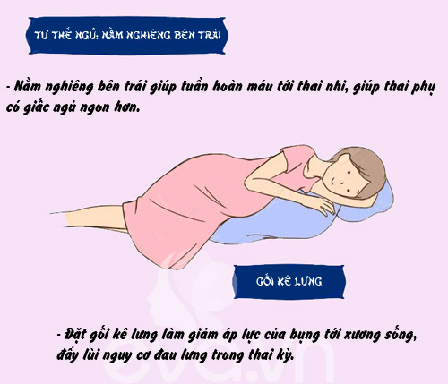 cách giảm đau lưng khi mang thai