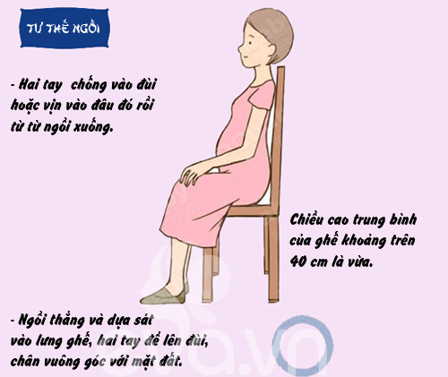 cách giảm đau lưng khi mang thai